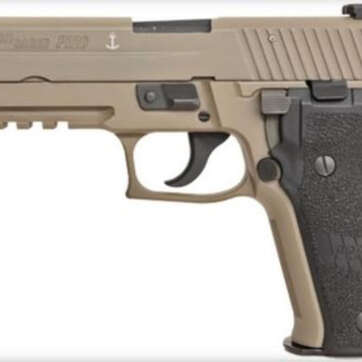 Sig P226 MK-25 Desert 9mm 4.4" Barrel Siglite Night Sights Flat Dark Earth Black Grips 15rd Mag - Handsguns | American Guns & Ammo