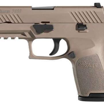 Sig P320 Compact .357 Sig, 3.9", Flat Dark Earth PVD Stainless, 4 Point Safety, 2x10rd Mags - Handsguns - American Guns & Ammo