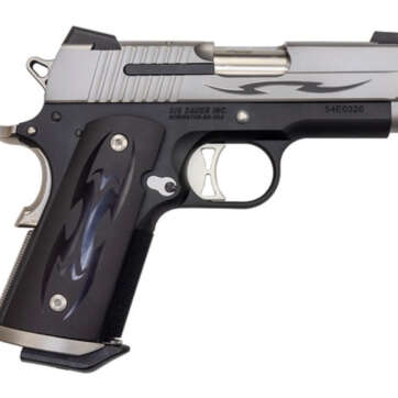 Sig 1911 Tribal Ultra Compact .45 ACP, 3.3" Barrel, Custom Tribal Grips, Night Sights, 2 x 7rd Mag - Handsguns | American Guns & Ammo