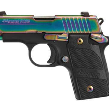 Sig P238 380 ACP 2.7In Edge TI PVD SAO Black G10 Grip (1) 6RD Steel MAG - Handsguns - American Guns & Ammo