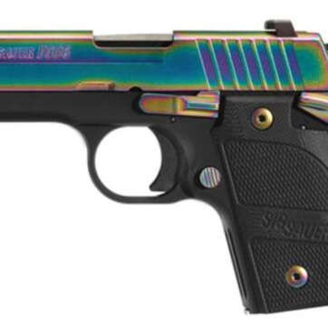 Sig P938 9MM 3IN Edge TI PVD SAO Black G10 Grip (1) 6RD Steel MAG Ambi Safety - Handsguns | American Guns & Ammo