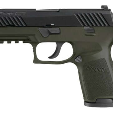 Sig P320C Striker 9mm Siglite Night Sights OD Green Nitron Finish 15rd Mags - Handsguns | American Guns & Ammo