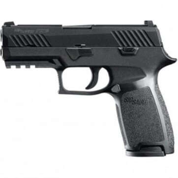 Sig P320 Nitron Carry Double 9mm, 3.9", Black Grip, Black Nitron Stainless, 10rd - Handsguns - American Guns & Ammo