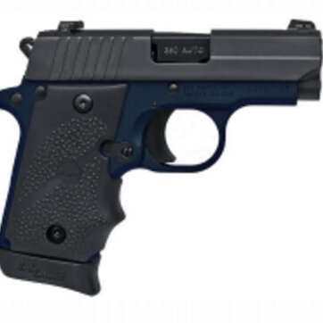 Sig P938 Army 9mm Nitron/Navy Blue Frame, SigLite - Handsguns - American Guns & Ammo