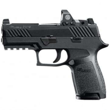 Sig P320 Compact RX Double 9mm, 3.9", Black Grip, Black Nitron Stainless, 10rd, Romeo1 Reflex - Handsguns - American Guns & Ammo