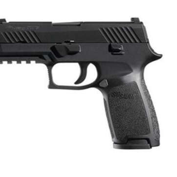 Sig P320 9mm, 3.9", Tacops Black, Striker Siglite MOD Poly Grip (4) 21Rd Steel MAG Rail Thread Barrel, (13.5X1mm LH) - Handsguns | American Guns & Ammo