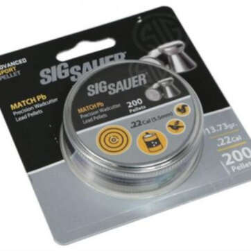 Sig Pellet, .22 Cal, Match Lead, 200 Count, Blister Pack - Air Guns & BB Guns | American Guns & Ammo
