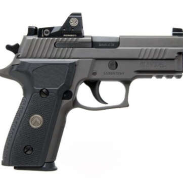 Sig P229 Legion, DA/SA, Compact, 9mm, 3.9" Barrel, Alloy Frame, Legion Gray Finish, Black G10 Grips, X-RAY3 Day/Night Sights, P-SAIT Trigger, ROMEO1 Reflex Optic, 10Rd, 3 Magazines - Handsguns - American Guns & Ammo