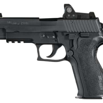 Sig P226 Romeo1 Single/Double 9mm, 4.4", Black 1-Piece Ergo Grip, Black Nitron Stainless, 15rd Mag - Handsguns - American Guns & Ammo