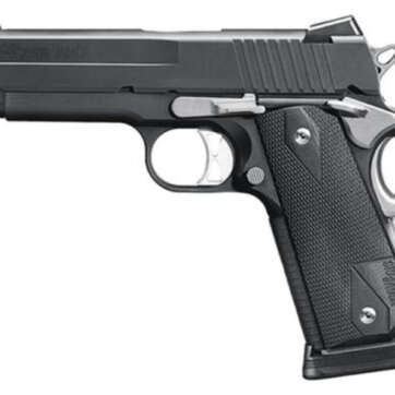 Sig 1911 Fastback Nightmare Carry Single 45 ACP, 4.2", Black Nitron Stainless, 8rd, *MA Compliant* - Handsguns - American Guns & Ammo