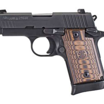 Sig P938, 9mm, 3" Barrel Select, Black, Sao, Siglite, Select, (1) 7RD/ (1) 6RD Steel Mag, Ambi Safety - Handsguns | American Guns & Ammo