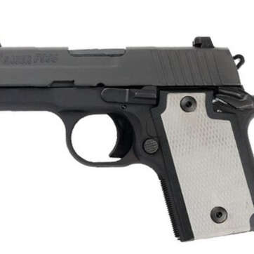 Sig P938, 9mm, 3", 6rd/7rd, Laser Module, Nitron Slide, Black Frame - Handsguns | American Guns & Ammo