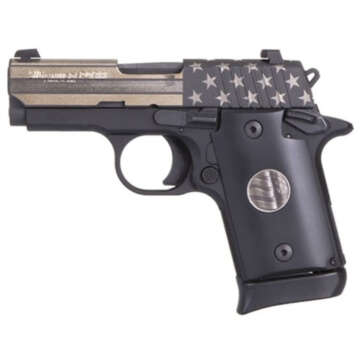 Sig P938 United We Stand Special Edition 9mm 3" Barrel Micro Compact 1- 6rd & 1-7rd Mags - Handsguns | American Guns & Ammo