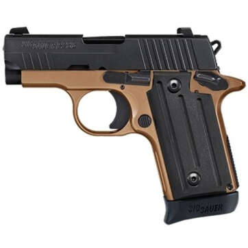 Sig P238 Sport, .380 ACP, 2.7", 6rd, SIGLITE NS, Nitron/Coyote - Handsguns | American Guns & Ammo