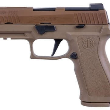 SiG P320 X-Carry Coyote 9mm, 3.9" Barrel, XRay3 Nightsights, Optics Ready, 2x17rd Mags - Handsguns - American Guns & Ammo