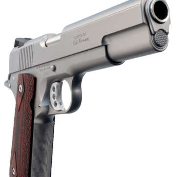 Ed Brown Executive Elite Single 45 ACP 5" Barrel, Black VZ Grip Stainless Steel, 7rd - Handsguns - American Guns & Ammo