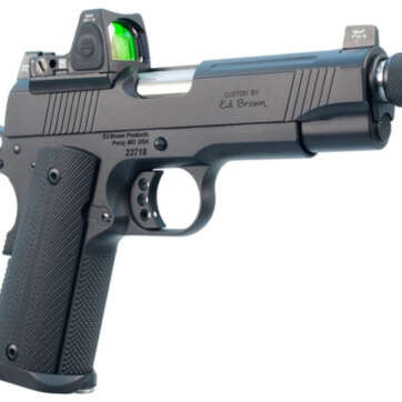 Ed Brown Special Forces SRC 45 ACP, 5" Barrel, Threaded, NS/Red Dot, Black, Gen4, 7rd - Handsguns - American Guns & Ammo