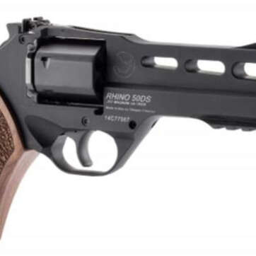 Chiappa Rhino 50DS, .357 Magnum, 5", 6rd, Walnut Grip, Fiber Optic Sights - Handsguns | American Guns & Ammo