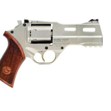 Chiappa Rhino 40DS 357 Mag, 4", Hard Chrome, Adjustable Sights, 6rd - Handsguns | American Guns & Ammo