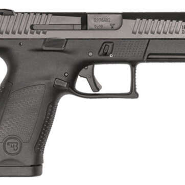 CZ, P-10, 9mm, 4" Barrel, Polymer Frame And Grips, Trigger Safety, Compact, Semi-automatic, 3 Dot Sights, Striker Fired, 10Rd, Black - Handsguns - American Guns & Ammo