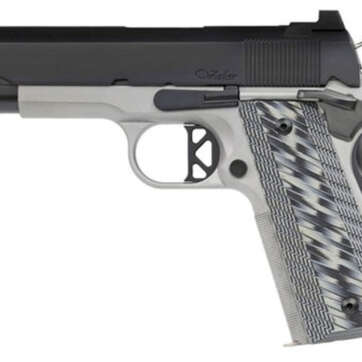 Dan Wesson V-Bob .45 ACP, 4.25" Barrel, Tritium Front, Serrated Rear, 2-Tone, 8rd - Handsguns | American Guns & Ammo