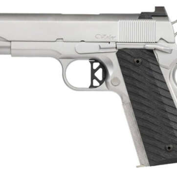 Dan Wesson V-Bob .45 ACP, 4.25" Barrel, Tritium Front, Serrated Rear, Stainless, 8rd - Handsguns | American Guns & Ammo