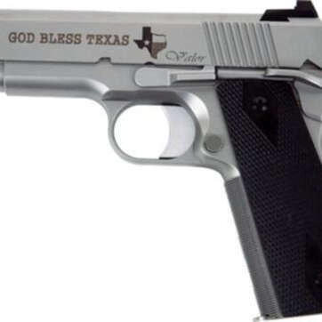 Dan Wesson Valor Commander Texas Edition, 9mm, 4.25", 9rd, Matte Stainless - Handsguns - American Guns & Ammo