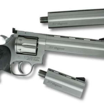 Dan Wesson, 715, Double Action/Single Action Full Size Revolver, 357 Magnum, 4" Barrel, Steel Frame, Stainless Finish, Rubber Grips, AS 6Rd - Handsguns | American Guns & Ammo