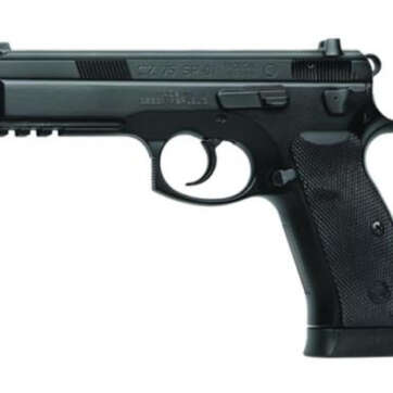CZ SP-01 9mm 4.7" Barrel, Decocker NS Rubber Grip Black 18rd Mag - Handsguns | American Guns & Ammo