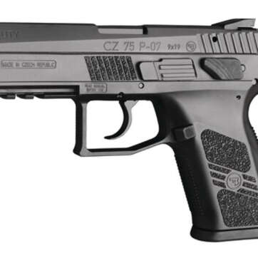 CZ 75 P-07 Duty 9mm 3.8" Barrel, Black Polycoat Finish, 16 Rnd Mag - Handsguns | American Guns & Ammo