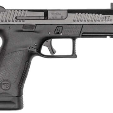 CZ P-10C, 9mm, 4" Threaded Barrel, Polymer Frame And Grips, Trigger Safety, Compact, High Night Sights Striker Fired, Suppressor Ready, 17Rd, Black - Handsguns - American Guns & Ammo