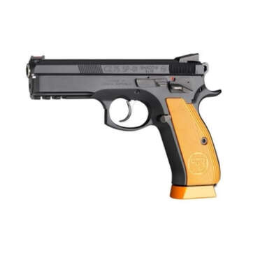 CZ Custom SP-01 Shadow Orange, 9mm, 4.6" Barrel, 17rd, Orange Grips/Black - Handsguns | American Guns & Ammo