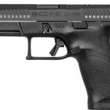 CZ USA P-10 C, 9mm, Optics Ready, 15rd, Orange Outline Front Night Sight, Black Rear Sight - Handsguns | American Guns & Ammo