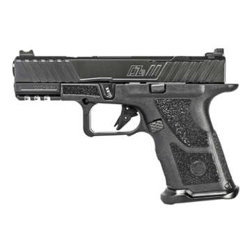 ZEV Technologies O.Z-9 Compact 9mm, 4" Match Grade Barrel, Steel Frame, Polymer Grip, Custom Black Slide And Barrel, 15Rd, ZEV PRO Flat Face Trigger, ZEV Magwell - Handsguns | American Guns & Ammo