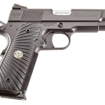 Wilson Combat 1911 Commander Tactical Carry 9mm 5" Barrel, G10 Starburst Grip, OD Green Frame. Black Carbon Slide, 8rd - Handsguns | American Guns & Ammo