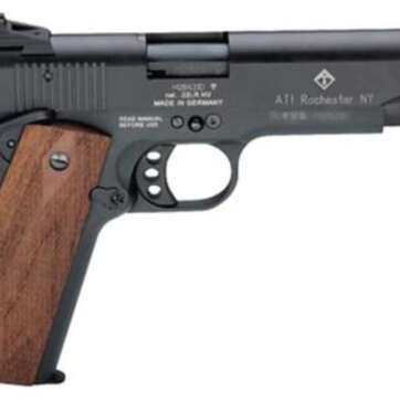 American Tactical, M1911, Full Size, 22 LR, 5" Barrel, Blued, Wood Grips, 10Rd - Handsguns | American Guns & Ammo