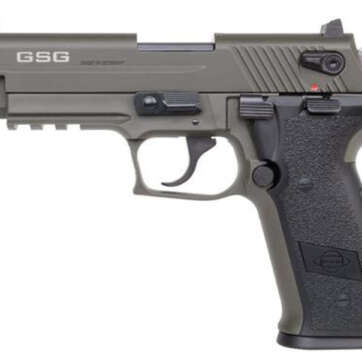 GSG Firefly 22LR, 4.9" Threaded Barrel, 10rd, Green Frame/Slide - Handsguns - American Guns & Ammo