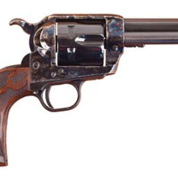 Cimarron Firearms Eliminator-8 .357/.38 Special 4.75" Barrel Standard Blue Finish Case Hardened Pre-War Frame Walnut Checkered Army Grip - Handsguns | American Guns & Ammo
