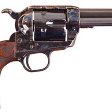Cimarron Firearms Eliminator-8 .45 Long Colt 4.75" Barrel Standard Blue Finish Case Hardened Pre-War Frame Walnut Checkered Army Grip - Handsguns | American Guns & Ammo