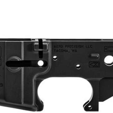 Aero Precision AR-15 Pistol Marked Stripped Lower Receiver, Black - RIFLES | American Guns & Ammo