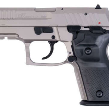 Arex Rex Zero 1 Compact Single/Double 9mm 3.85" Barrel, Black Polymer Grip Nickel Frame/Slide, 15rd - Handsguns - American Guns & Ammo