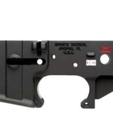 Spikes AR-15 Lower Receiver, Forged, Punisher, Multi-Caliber, Black - RIFLES | American Guns & Ammo