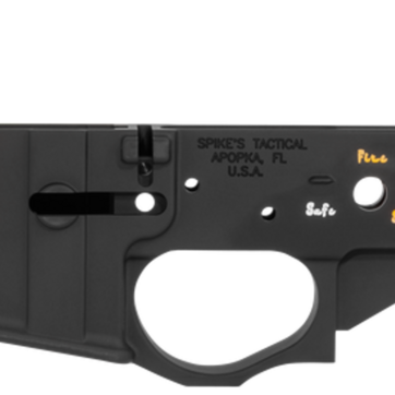 Spikes Pineapple Grenade AR Lower, Multi-Caliber, Black Hardcoat Anodized - RIFLES | American Guns & Ammo
