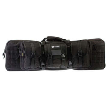 Drago Gear 12-301BL Tactical Double Gun Case 36" 600D Polyester Black - RIFLES - American Guns & Ammo