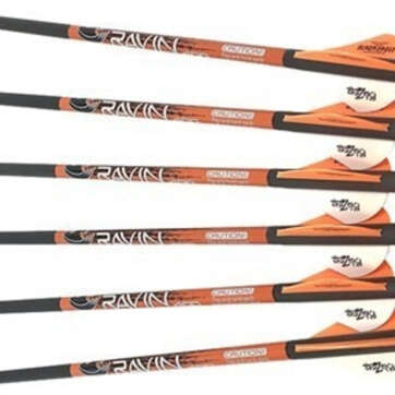 RAVIN XBOW ARROW CARBON, 2" OFFSET VANES 400GR .003" 6PK - RIFLES | American Guns & Ammo