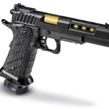 STI DVC 3-Gun 9mm, DLC Finish, 5.4" Bushing Barrel, 2 X 10 RD. MAG - Handsguns - American Guns & Ammo