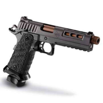 STI DVC Tactical 45 ACP, DLC, 5.0" Bull Barrel, Threaded 2 X 10 RD. MAG - Handsguns - American Guns & Ammo