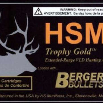 HSM Trophy Gold 6.5mmX284 Norma Boat Tail Hollow Point 140 gr, 20Rds - Competition Guns | American Guns & Ammo