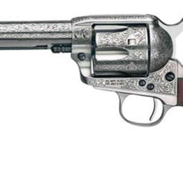 Taylor 1873 Cattleman Floral White 45Lc 5.5" Barrel - Handsguns | American Guns & Ammo