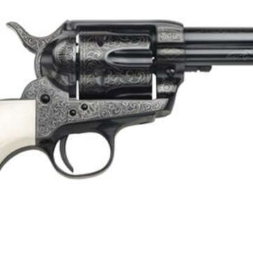 Taylors Outlaw Legacy Blue Engraved 357 Mag, 4.75" Barrel - Handsguns - American Guns & Ammo